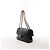 Borsa a tracolla con catena Chanel Double Face Matelasse in pelle verniciata nera Nero - vista 3