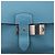 Hermès Sac à Dépêches 27 Taurillon Clemence Handbag in Blue Jean L: 2008 - vista 10