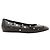 Hermès Serie Button Punching Sack Leather Ballet Flats un Black, Size 39 EU