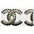 Brincos Chanel CC pretos Dourado - vista 2