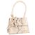 JACQUEMUS - Bolsa de ombro Chiquito médio Jacquemus em couro com efeito piton Cinza - vista 2