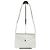 Vintage Givenchy 4G Logo Schultertasche mit Klappe Ende der 1970er White Weiß