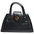 Vintage Givenchy Structured Leather Top-Handle Bag Late 1980s Black