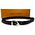 Cintura Vintage Louis Vuitton in pelle Epi Nera Argento Nero