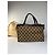 Vintage Loewe Anagram Canvas Tote Ende 1990s Beige Black - Ansicht 2