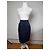 Gonna a matita in denim Givenchy Boutique Vintage fine anni '90 Navy S Blu navy - vista 13