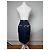 Gonna a matita in denim Givenchy Boutique Vintage fine anni '90 Navy S Blu navy - vista 4