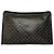 Céline Borsa a Clutch Vintage Celine Macadam Canvas Fine anni '80 Verde Scuro Grigio