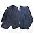 Completo Givenchy Vintage da uomo azzurro, fodera blu scuro M Blu navy