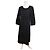 Courreges Abito midi a righe testurizzate Vintage Courrèges Nero M