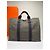 Vintage Hermès Fourre-Tout Canvas Tote Grau Schwarz Gestreift - Ansicht 11