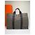 Vintage Hermès Fourre-Tout Canvas Tote Grau Schwarz Gestreift - Ansicht 12