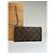 Vintage Louis Vuitton Monogram Canvas Bifold Wallet Brown Gold - view 9