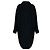 Givenchy Dark Charcoal Grey / Black Contrasting Lapel Single Breasted Alpaca Fur Coat - view 3