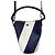 Borsa a tracolla Longchamp Epure XS Bucket Bianco Blu navy