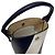 Borsa a tracolla Longchamp Epure XS Bucket Bianco Blu navy - vista 8