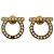 Orecchini Salvatore Ferragamo Gancini Crystal D'oro