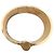 Bracelete Hermès Charnière 530001F Vermelho Dourado - vista 2