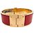 Bracelete Hermès Charnière 530001F Vermelho Dourado - vista 3