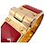 Bracelete Hermès Charnière 530001F Vermelho Dourado - vista 5