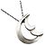 Autre Marque Tiffany Crescent Moon Anhänger Halskette Silber
