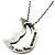 Autre Marque Tiffany Crescent Moon Anhänger Halskette Silber - Ansicht 2
