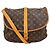 Bolso de hombro Louis Vuitton Saumur 35 Castaño