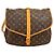 Bolso de hombro Louis Vuitton Saumur 35 Castaño - vista 2