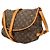 Bolso de hombro Louis Vuitton Saumur 35 Castaño - vista 4