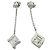 Autre Marque Pendientes Tiffany Atlas Cube Plata