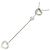 Autre Marque Tiffany Heart Link Lariat Halskette Silber - Ansicht 2