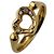 Autre Marque Tiffany & Co. Open Heart Ring aus 18K Gold und Diamanten Golden
