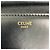 Céline Bolsa de Ombro em Couro Celine Teen Triomphe Preto - vista 8