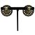 Timeless Pendientes Chanel B25B Heart Bijou Coco Mark Pearl Dorado - vista 3