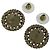 Timeless Pendientes Chanel B25B Heart Bijou Coco Mark Pearl Dorado - vista 6