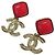 Chanel A22S Coco Mark Swing Ohrringe Pink Golden - Ansicht 5