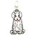Louis Vuitton Portefeuille LV Dalmatian Keyring Bianco