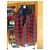 Daniele Alessandrini Men's Red Plaid Long Coat - view 2