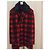 Daniele Alessandrini Men's Red Plaid Long Coat - view 4