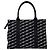 Everyday Balenciaga Monogram Canvas Tote Bag Schwarz - Ansicht 2