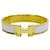 Hermès Bracciale con charm Hermes Gold and White Bianco D'oro