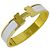 Hermès Bracciale con charm Hermes Gold and White Bianco D'oro - vista 2
