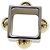 Hermès Hermes Collier de Chien Cube Scarf Ring Argenté Doré - vue 5