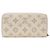 Portafoglio lungo Louis Vuitton in pelle Mahina crema Crudo - vista 2