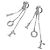 Pendientes de clip Christian Dior Plata