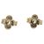 Boucles d'oreilles puces Louis Vuitton Gold Doré - vue 10