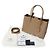 Tote Sac à épaule et cabas Prada en cuir rose beige - vue 7