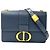 Borsa a tracolla in pelle Christian Dior 30 Montaigne Blu