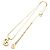 Dior Colar CD Logo Gold Dourado