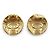 Chanel Brincos de pressão redondos Lion Crest Shield GP Dourado - vista 8
